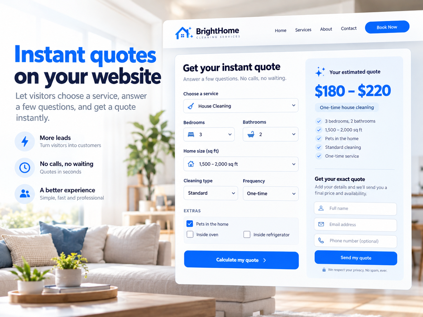 Instant Quote screenshot 1