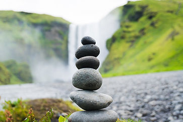 Stacked Stones Waterfall