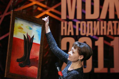 Картина на Деян Янев вече е собственост на Рангел Вълчанов