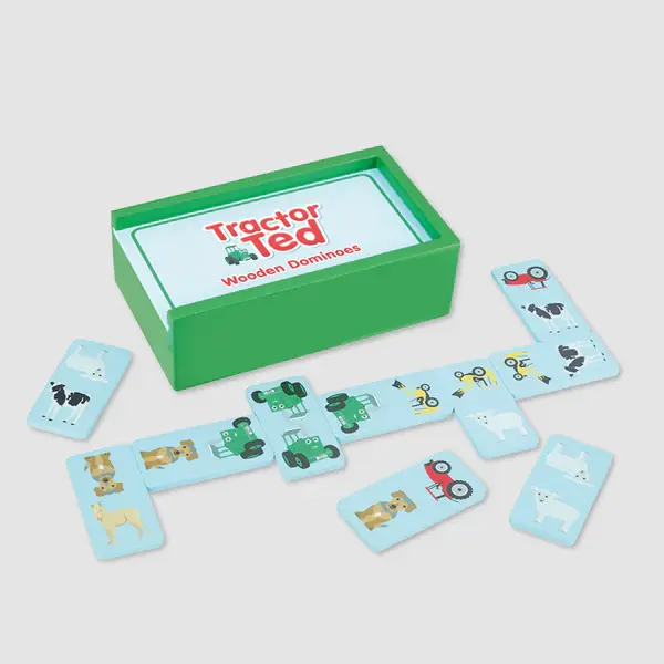 Tractor Ted Wooden Farm Dominos
