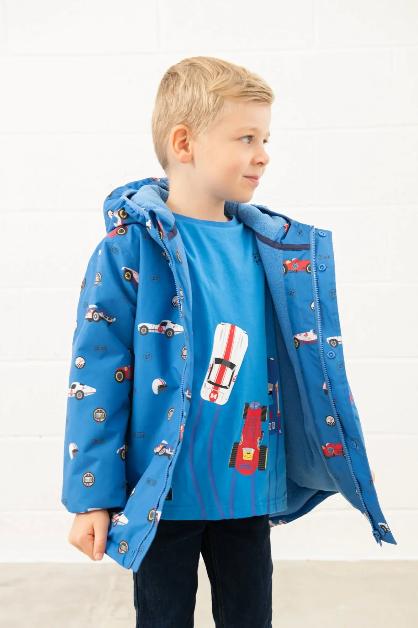 Lighthouse Finlay Jacket - Rally Car Print