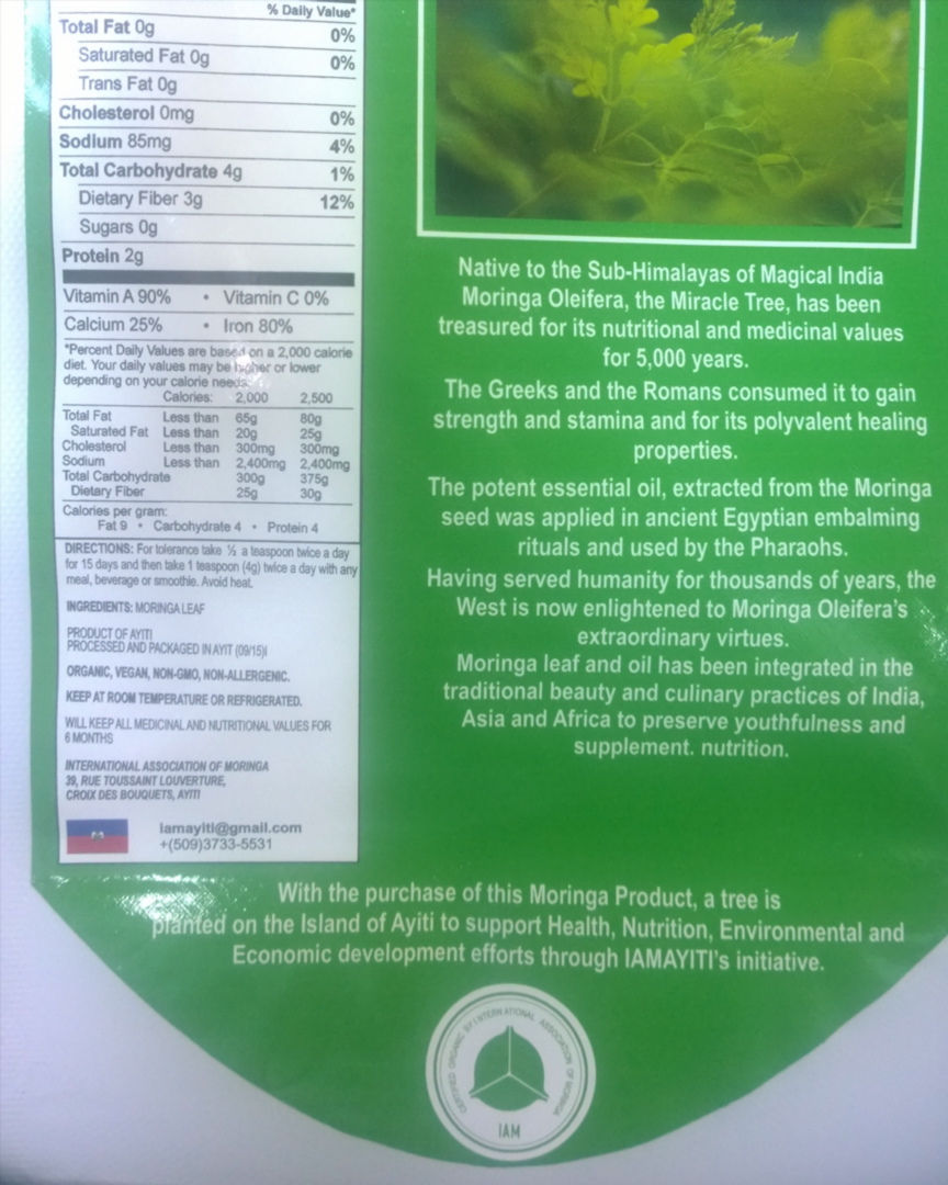 Thumbnail: Moringa Oleifera Refined Powder
