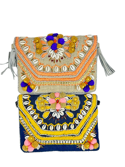 Thumbnail: Cowrie shell shoulder bag