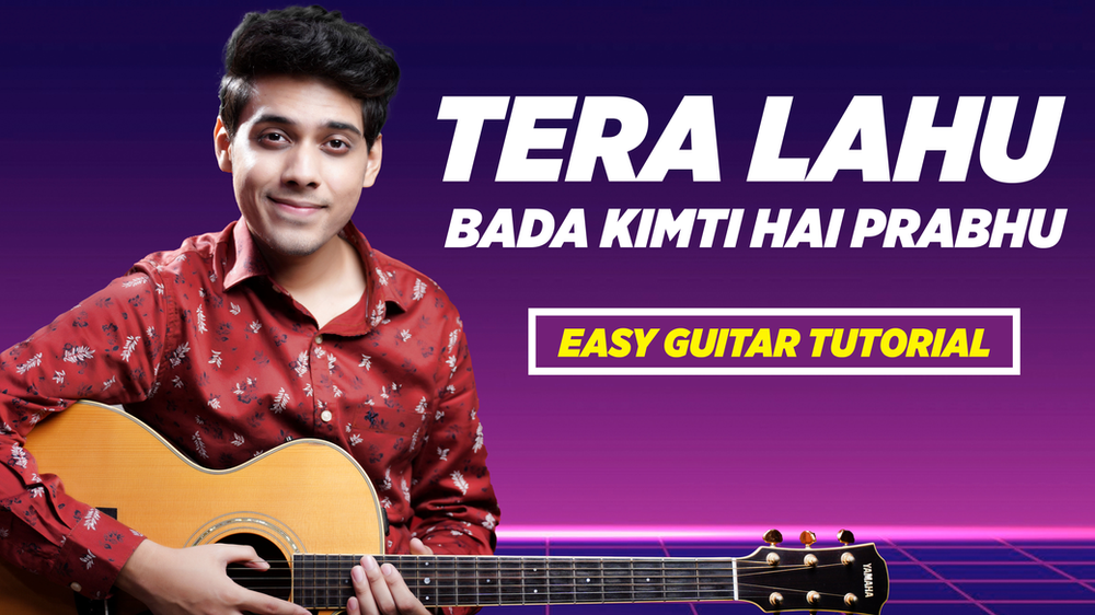 Tera Lahu Bada Kimti Hai Prabhu Easy Guitar Chords Yeshu Ke Geet tera lahu bada kimti hai prabhu easy