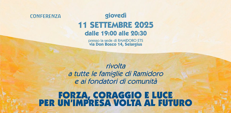 Forza, coraggio e luce per un impresa volta al futuro