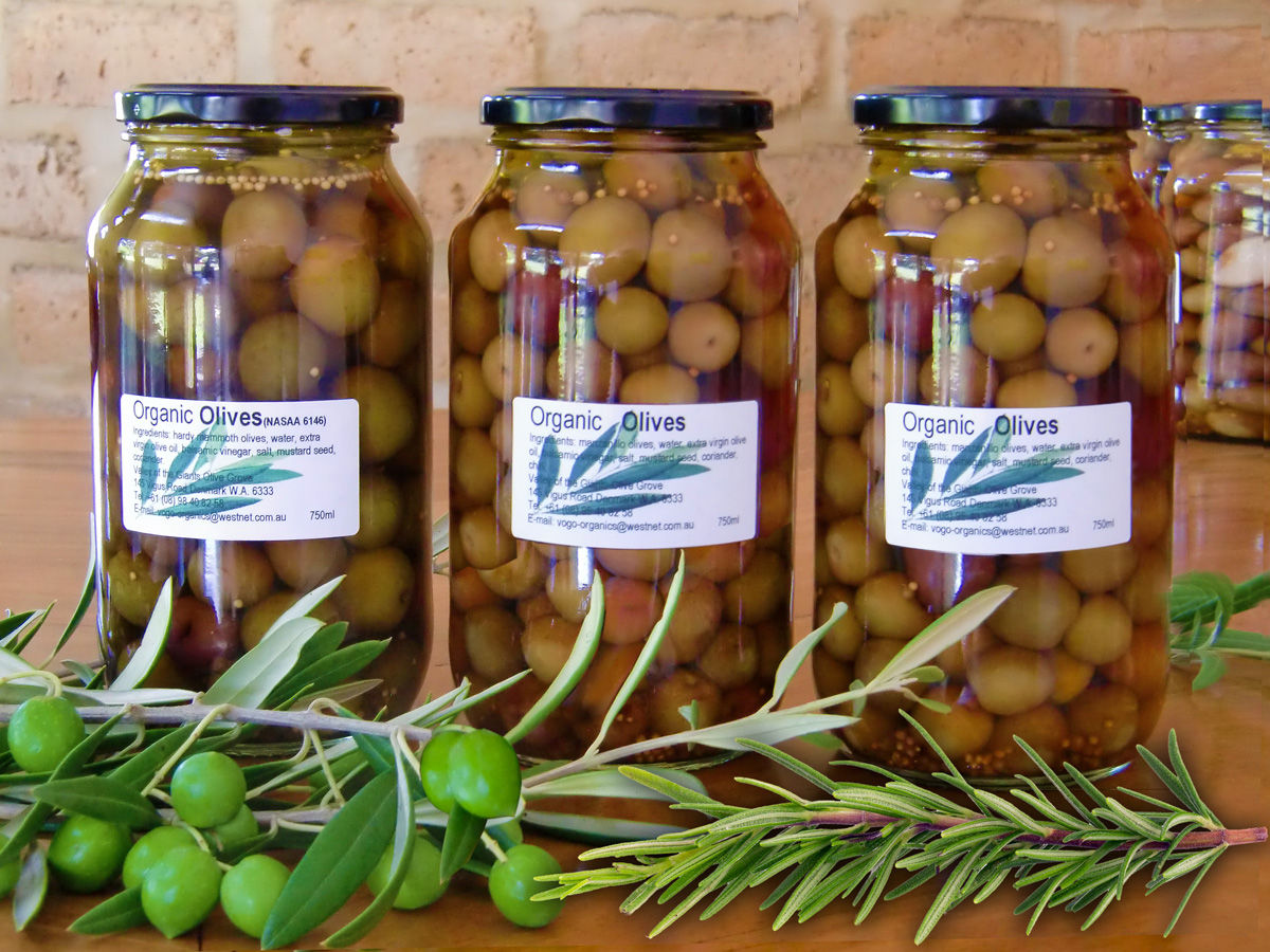 PICKLED OLIVES ROSEMARY  750ml Jar