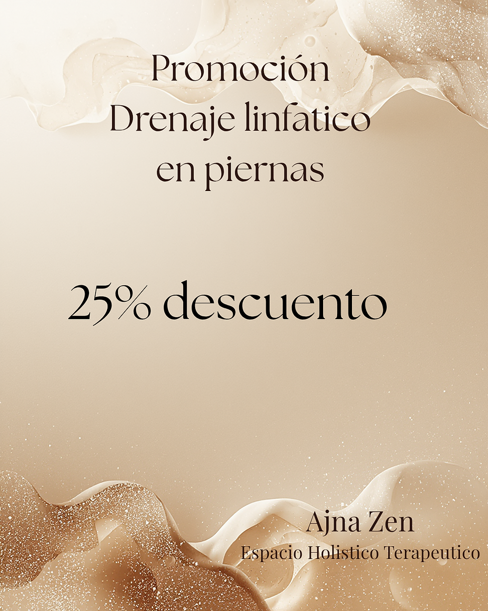 Promoción : Drenaje linfático de piernas.