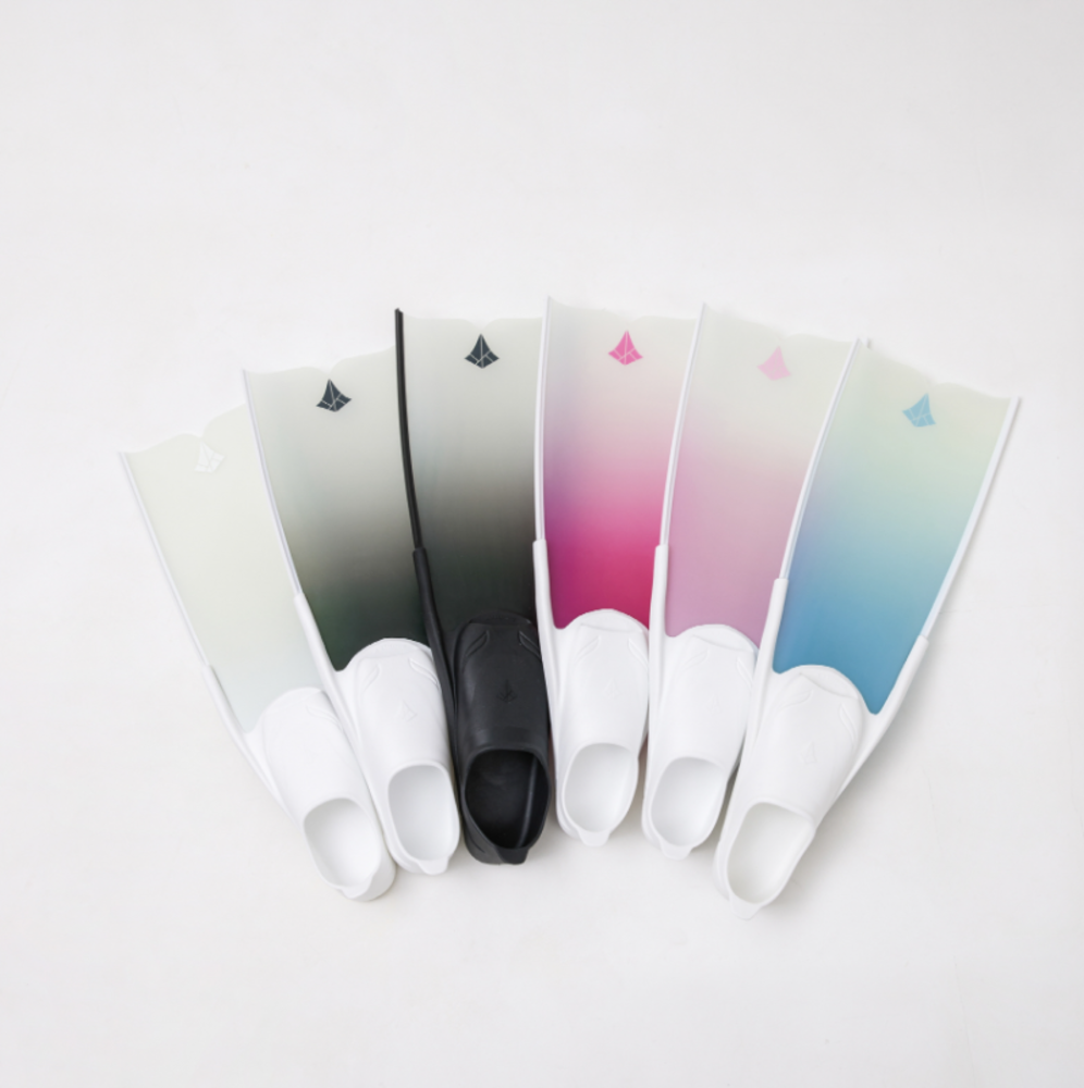 Double K White-Tip Diffuse SHORT Freediving Fin