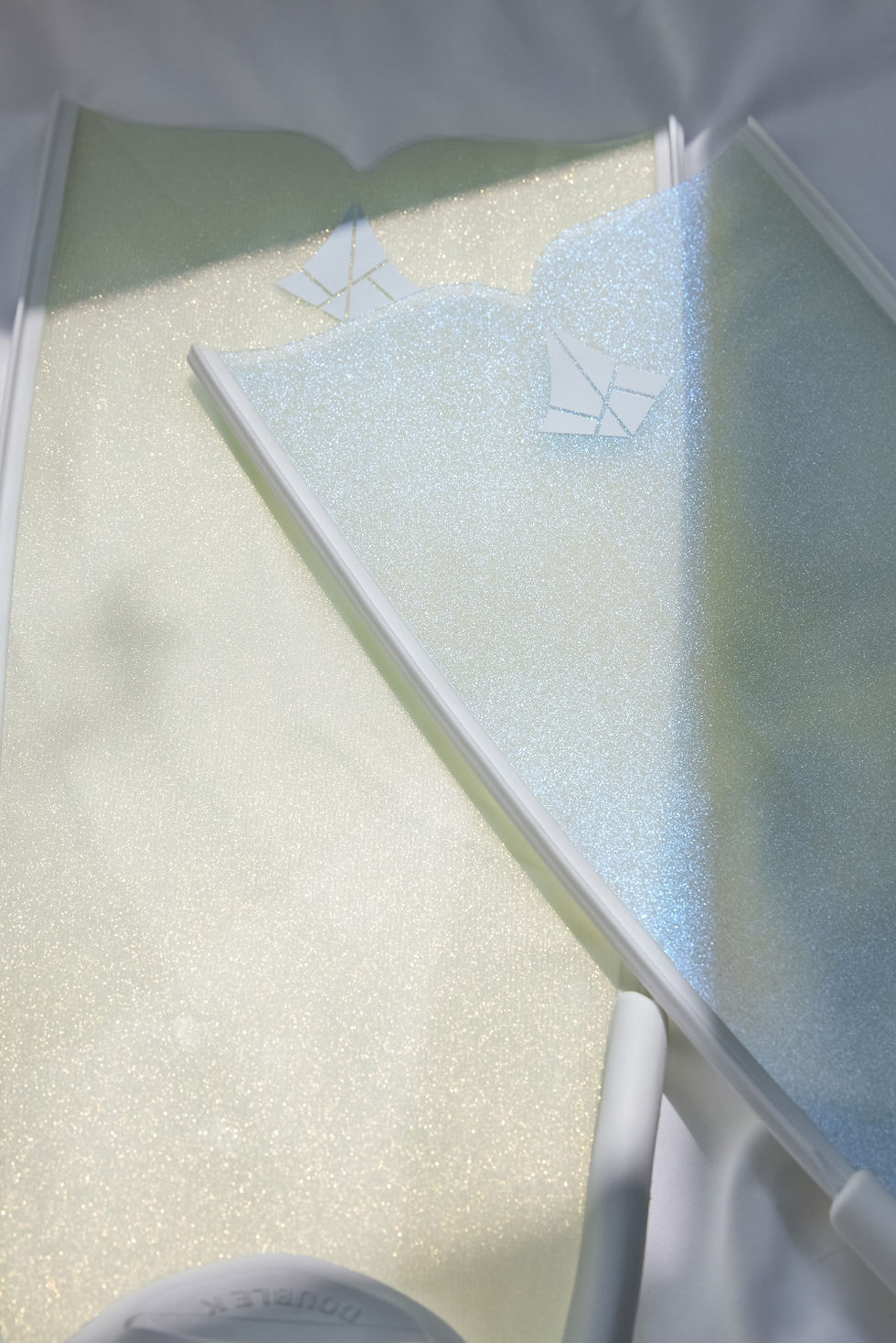 Thumbnail: Double K White-Tip Crystal SHORT Freediving Fin