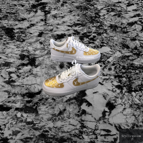 air force 1 custom gold