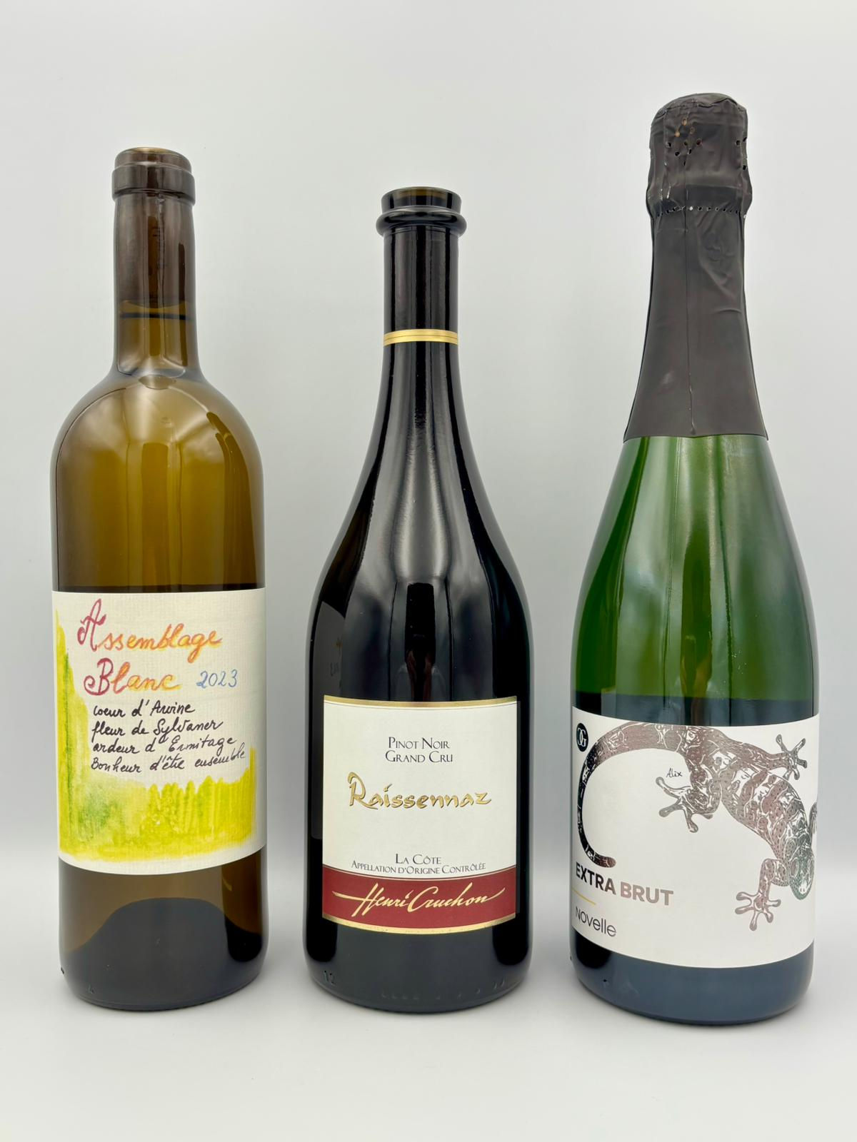 Tour de Suisse • 3 bouteilles - Blanc, Rouge, Bulles