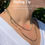Thumbnail: Tennis Necklace – 18K Gold Plated, Ocean Safe