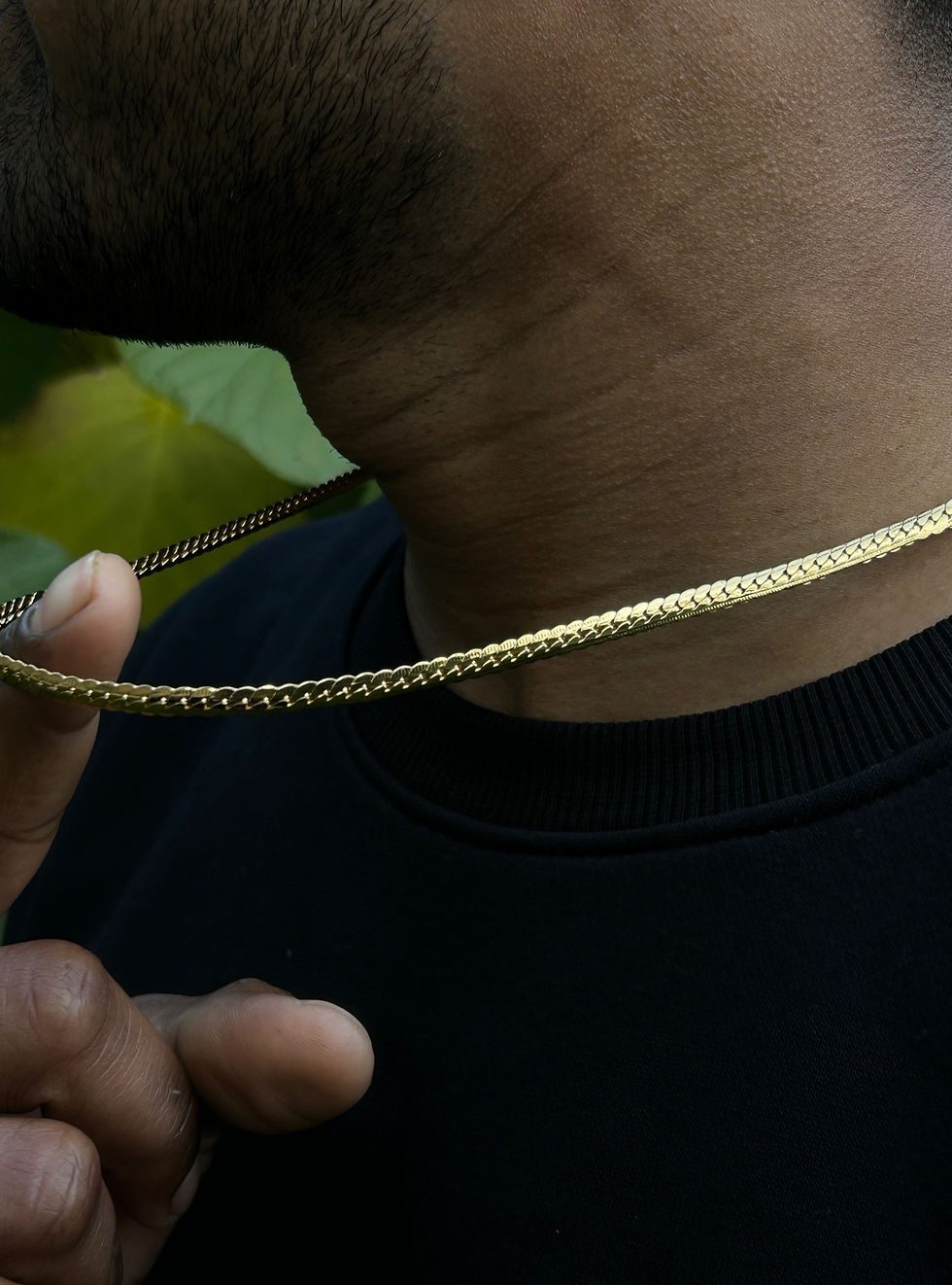 Thumbnail: The Trailblazer  Mens Chain 18K Gold Plated, Ocean Safe