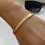 Thumbnail: Auric Line Bracelet 18K Gold Plated Anti-Tarnish Ocean Safe 