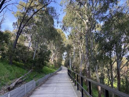 A long path at Ford Park Walk where Empwr Training coaches take their clients through sessions