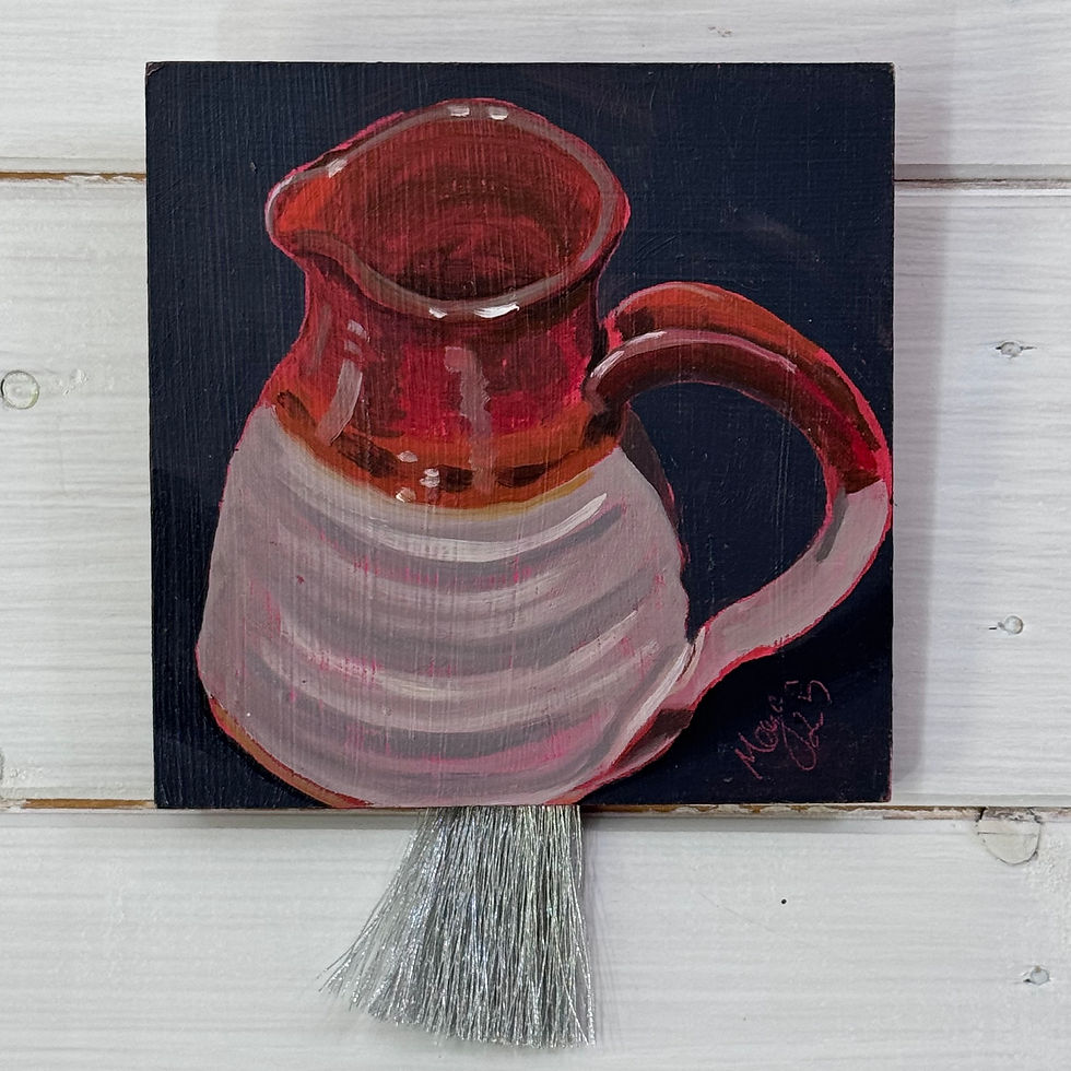 Thumbnail: Small No.15 original earthenware jug painting