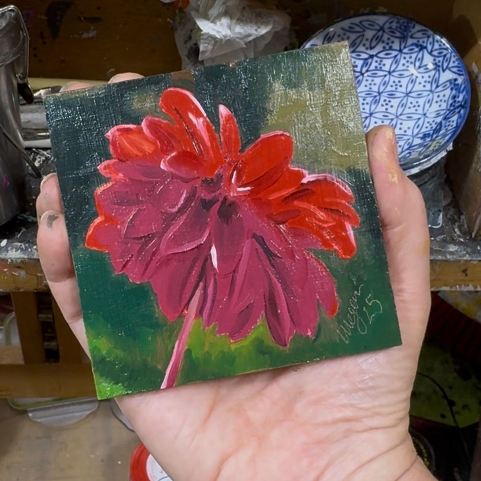Thumbnail: Small No.12 original flower painting
