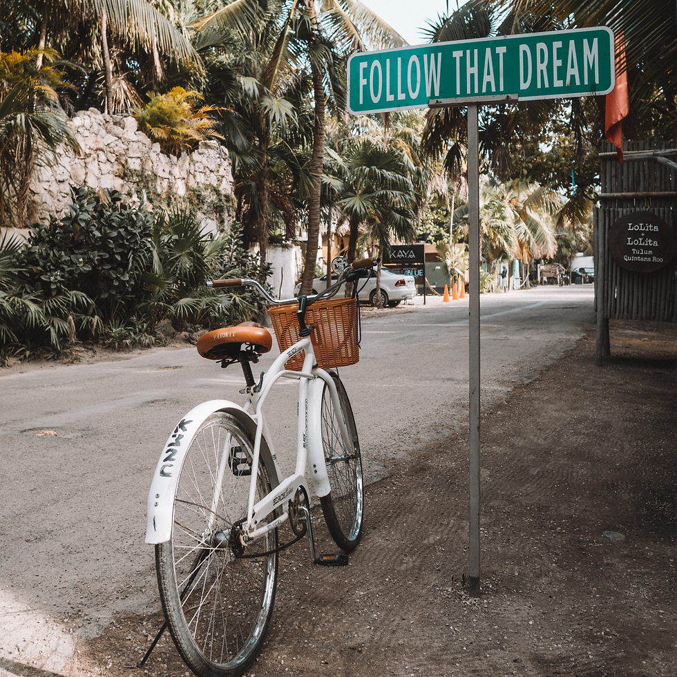 Follow that Dream Road Sign | Think Like a Yogi