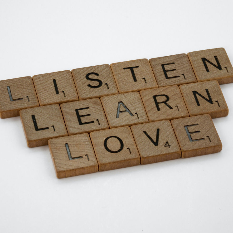 Listen, Learn, Love Tiles | Love Like a Yogi