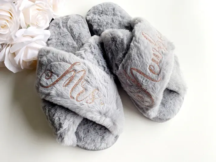 Thumbnail: Grey  Luxury Crossover Slippers