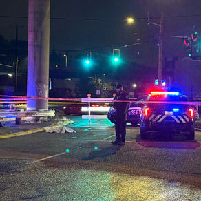 Crime scene on Airport Way S