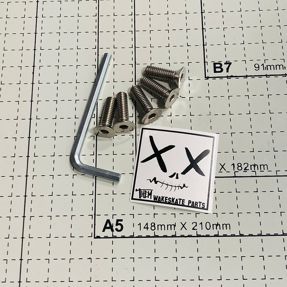 Allen Bolts 20mm | Them Wakeskate Lock Fins View 2