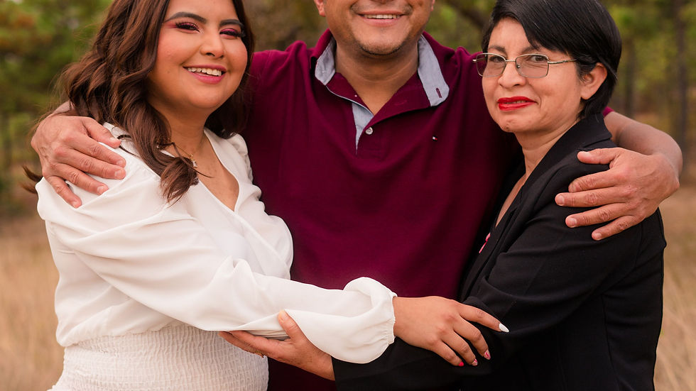 A family together and happy after a Group Hypnotherapy session.