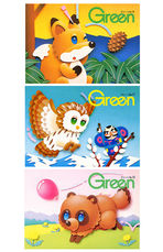 ペーパークラフト　広報誌 表紙　グリーン　ホクレン