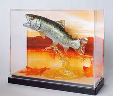 ヤマメ　フィギュア　北海道　魚　手作り