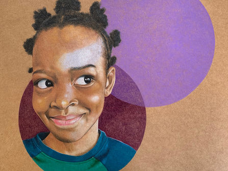 colored pencil portrait