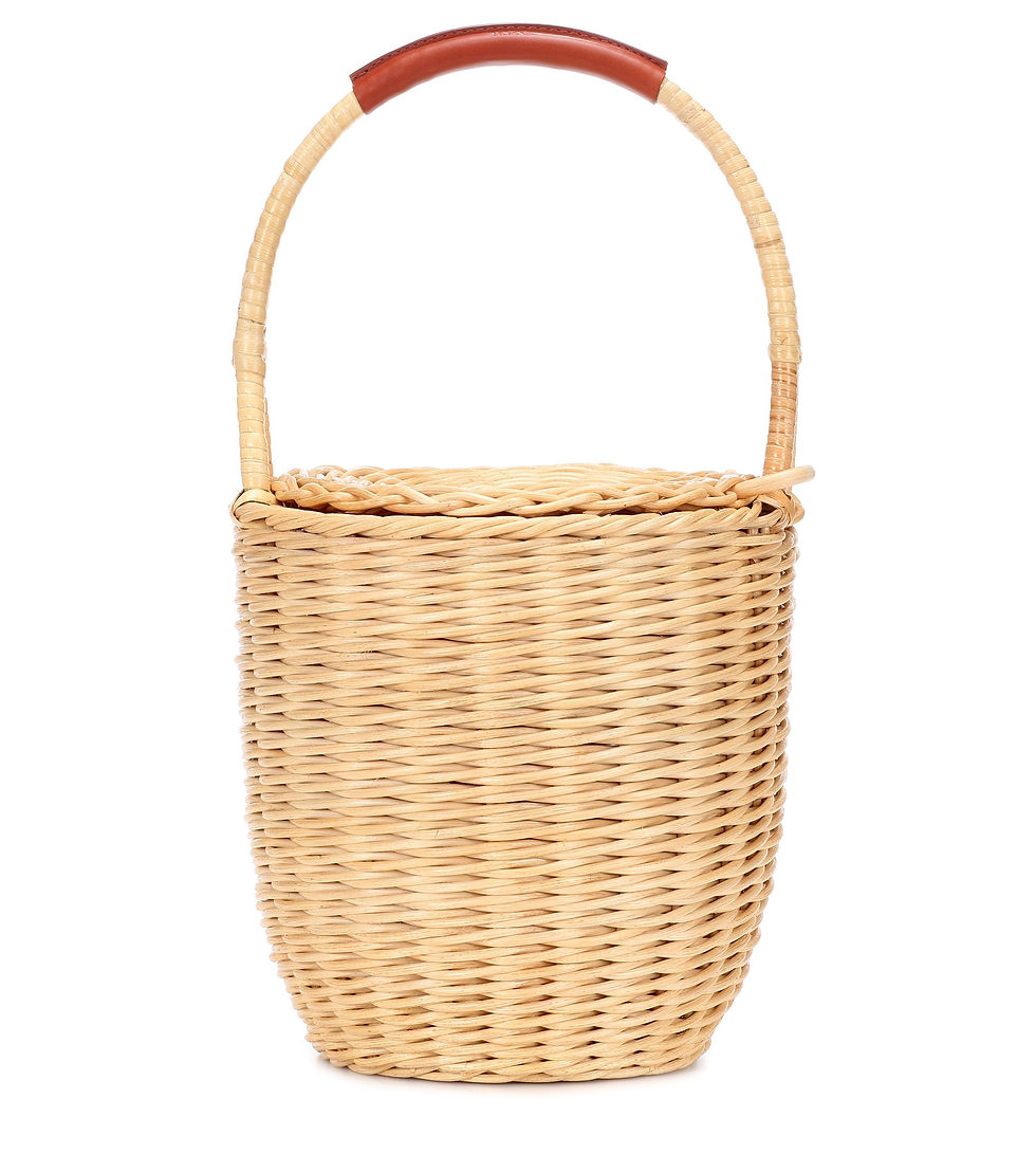 A.P.C. Jeanne wicker bucket bag