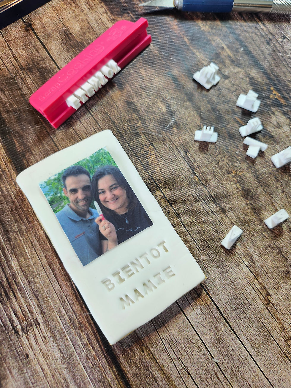 Miniature : Biscuit Polaroid Personnalisé - Photo & Message