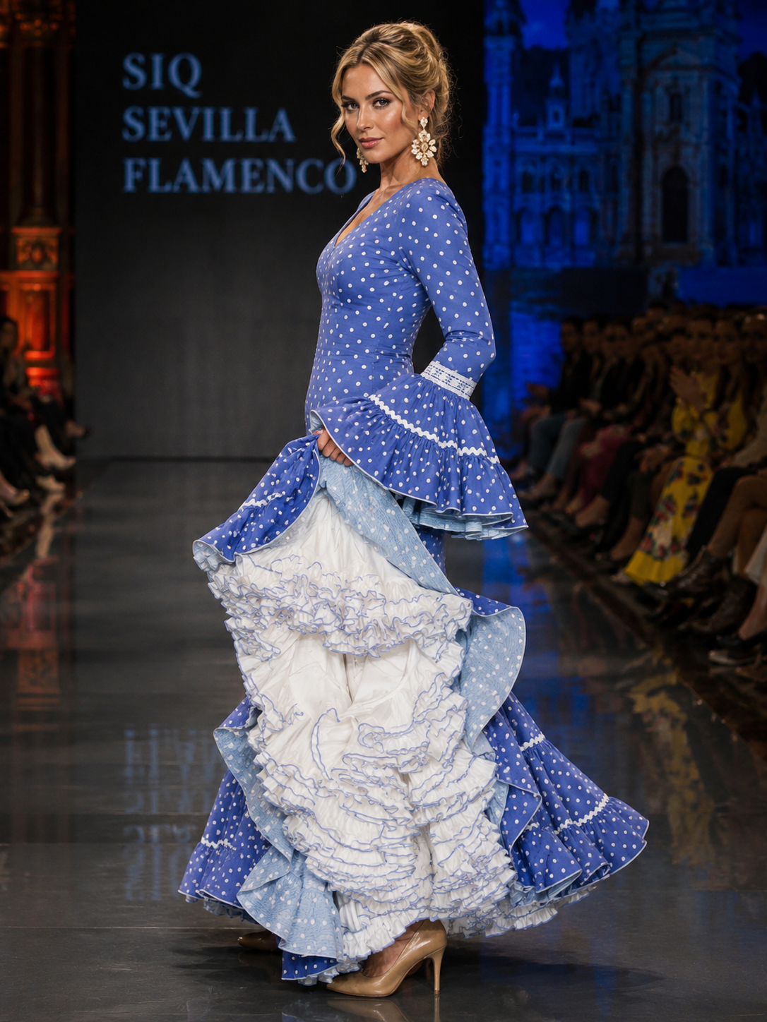 Traje de flamenca canastero