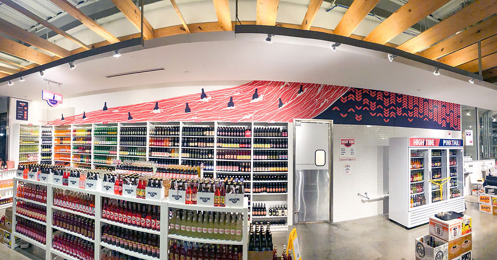 Retail mural by Slowpoke Studio Dave Battjes