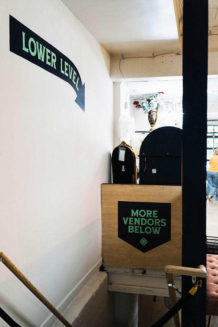 wayfinding signs painted by Slowpoke Studio