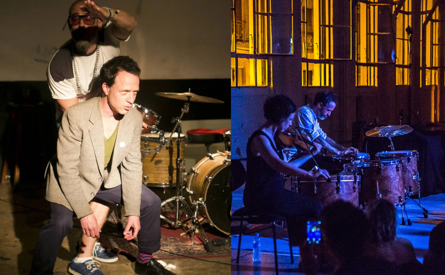 Left: David Israel Katz and Haggai Fershtman. Photo: David Bachar
Right: Mines Trio