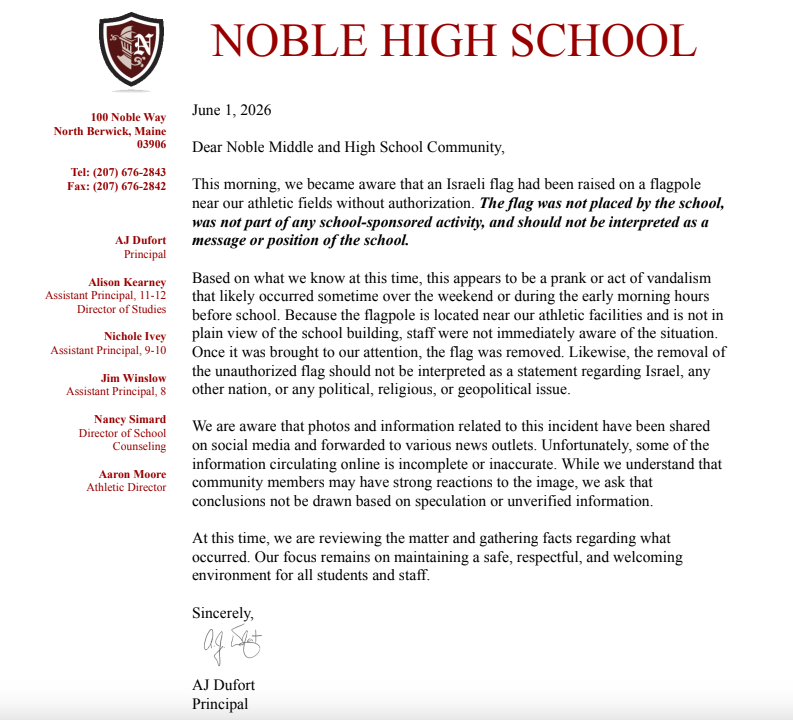 Community Letter 6.1.26