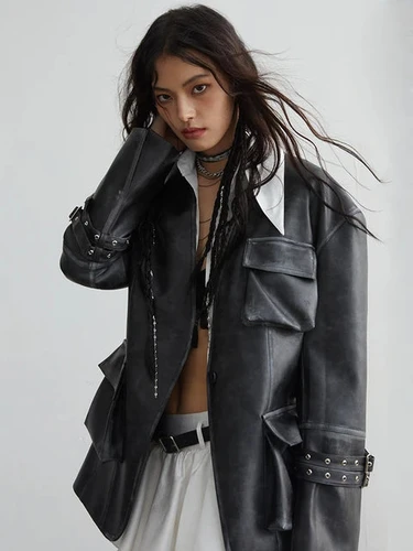 Edgy Rockstar Jacket | Mauarci Vegan Leather Jacket | SAGE THAT GYPSY