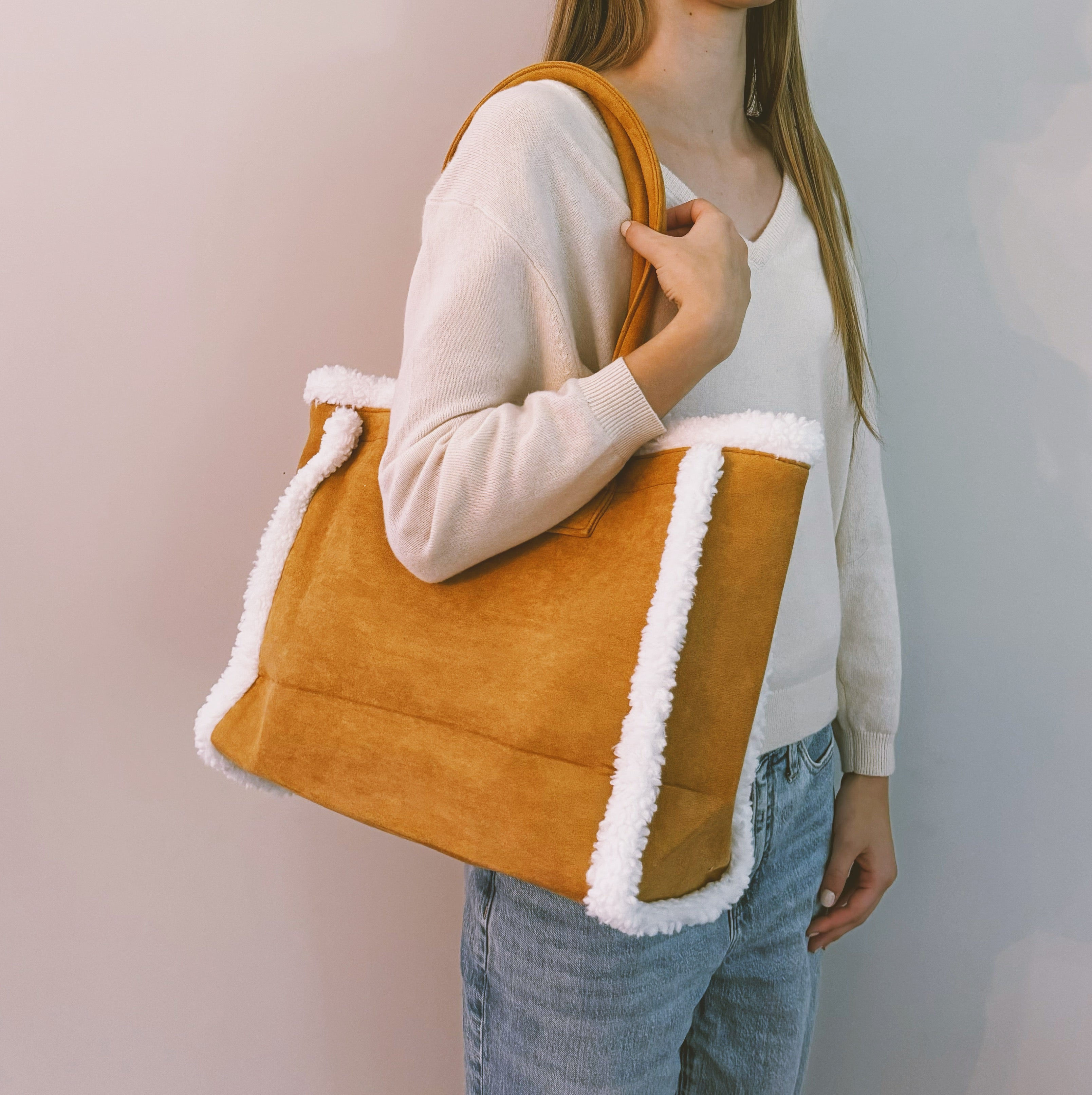 Shoulder Bag | Teddy Cozy Large Tote Bag