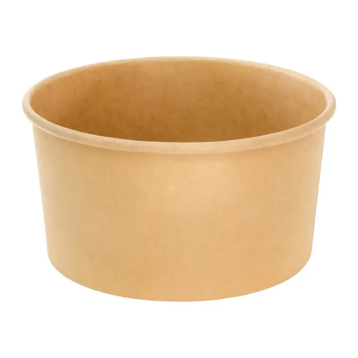 1000ml Round Salad Bowl - Brown