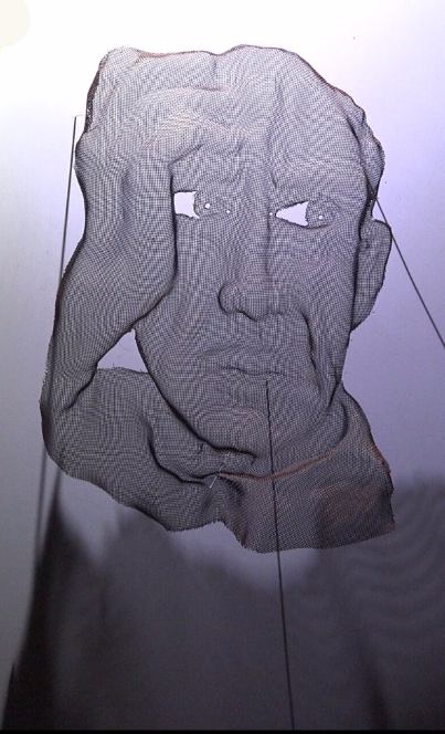 wire mesh sculpture portraits
