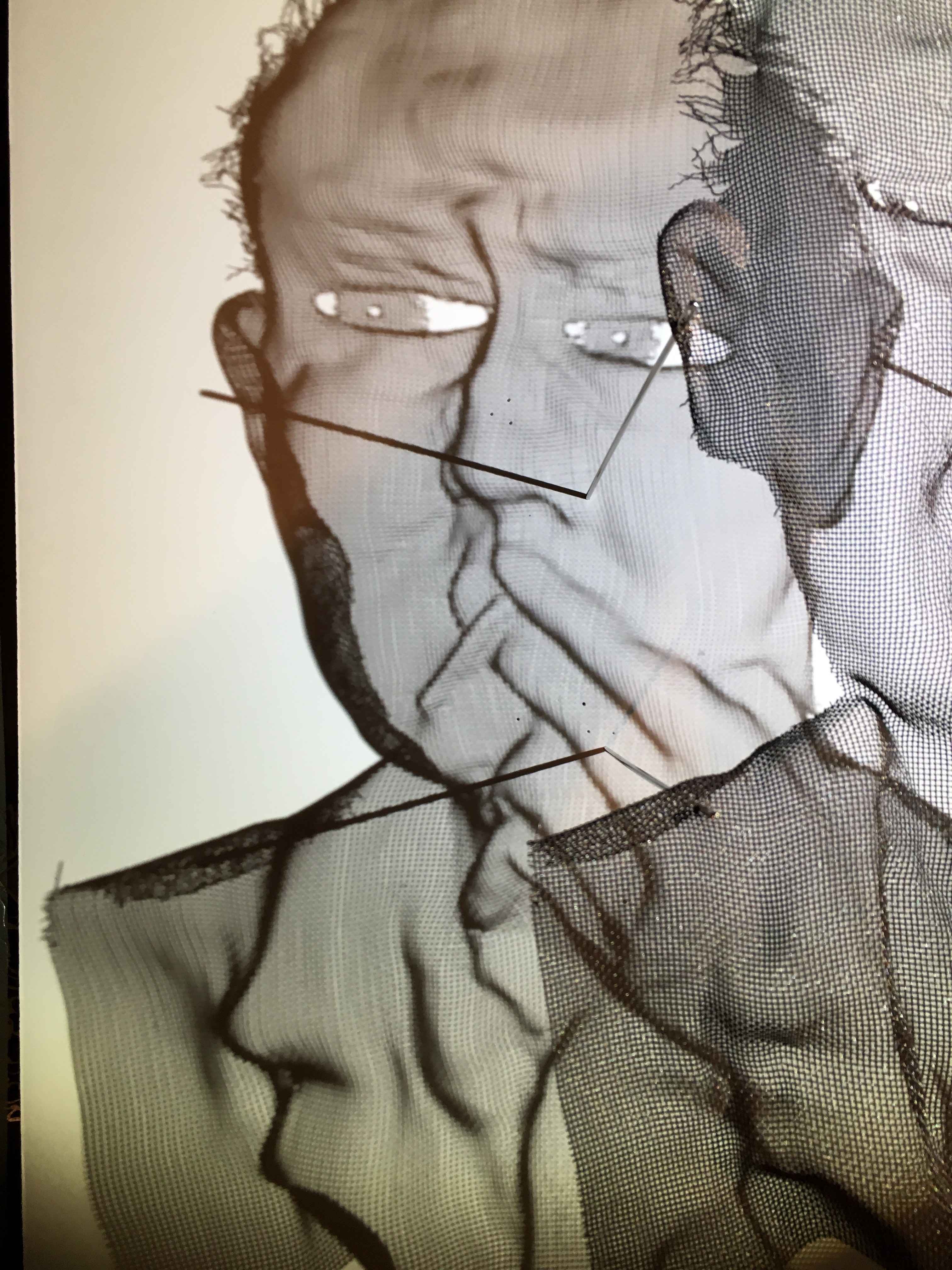 wire mesh sculpture portraits