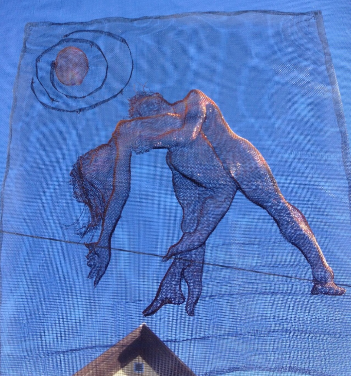 wire mesh art architecture
