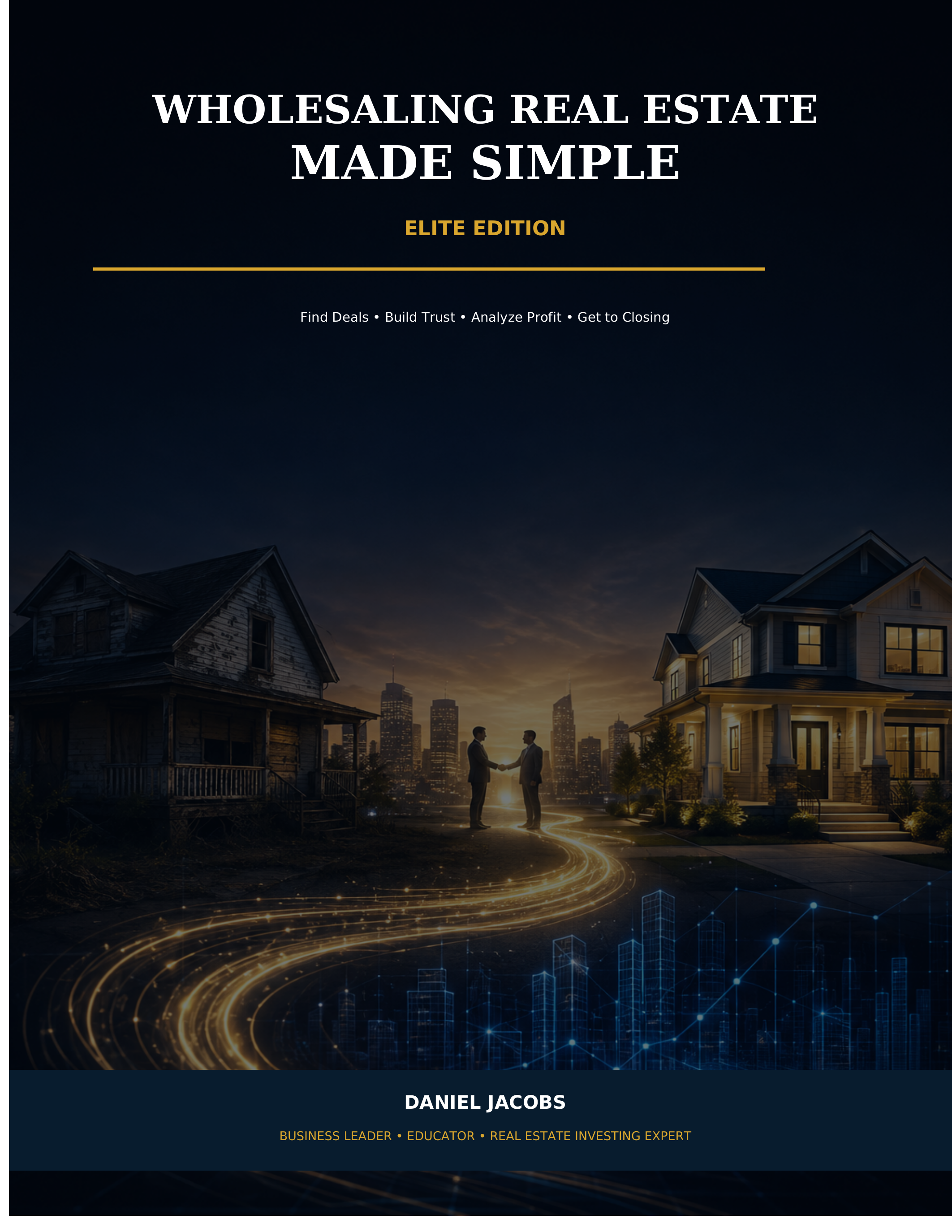 Real estate wholesaling for beginners book by Daniel Jacobs