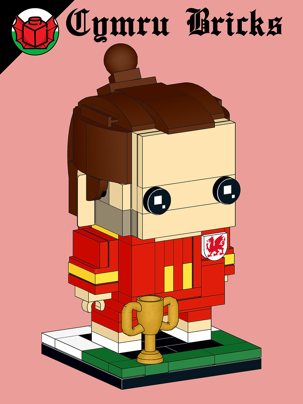 Thumbnail: Gareth Bale Welsh Football LEGO Set, by Cymru Bricks