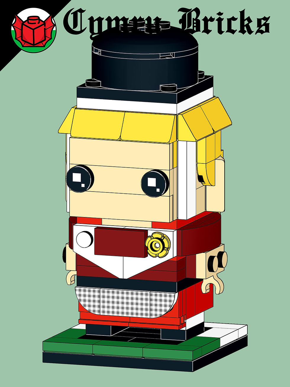 Thumbnail: Traditional Welsh Costume LEGO Set, by Cymru Bricks