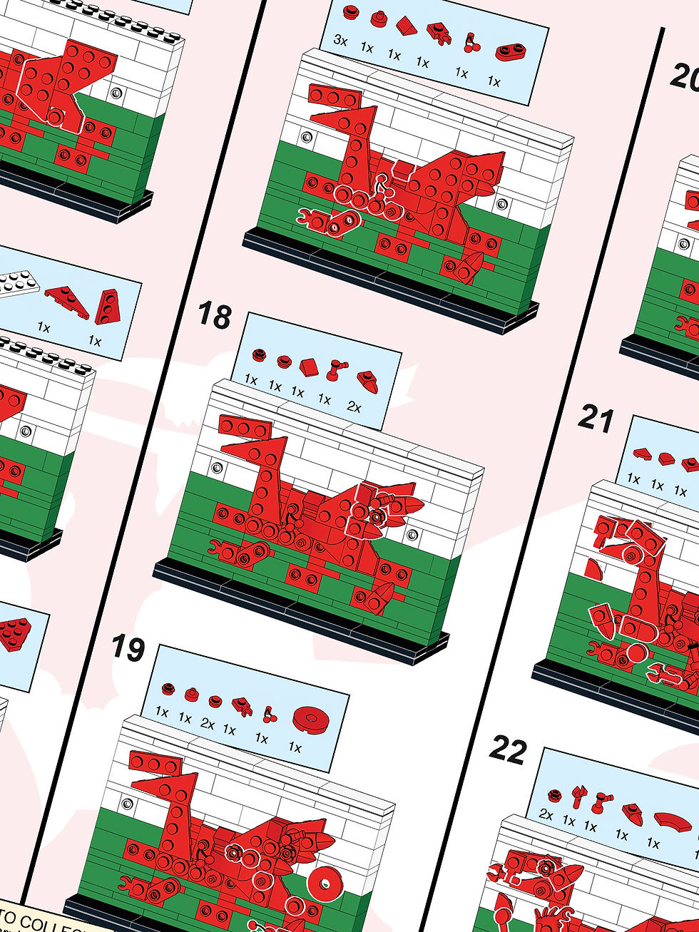 Thumbnail: Welsh Flag LEGO Set by Cymru Bricks
