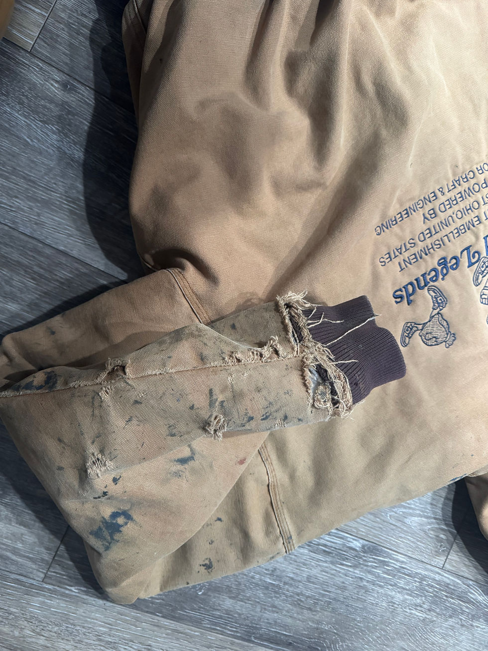 Thumbnail: Vintage WearGuard Hooded "Teddy Yarnhardt" Re-worked Workman's Jacket