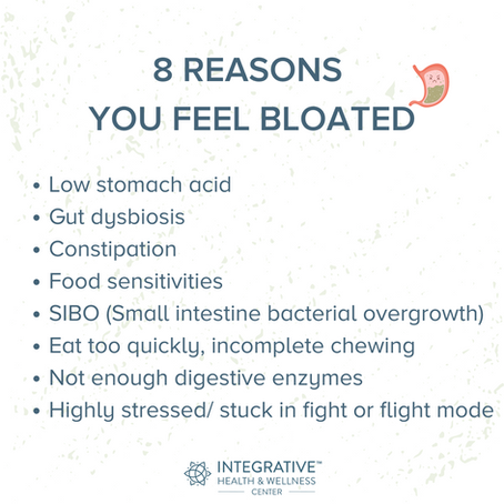 8 REASONS YOU FEEL BLOATED