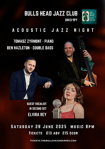 Acoustic Jazz Night - Saturday 28th June 2025 poster.jpeg